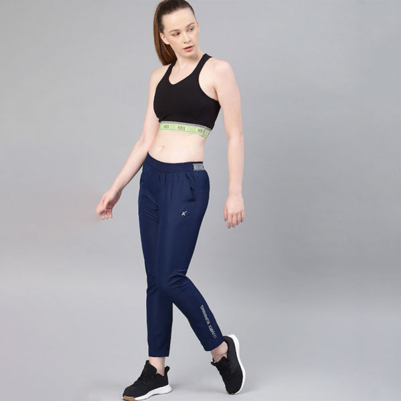 Women Navy Blue Rapid Dry Track Pants